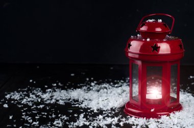 Christmas kırmızı fener