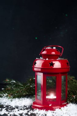 Christmas kırmızı fener