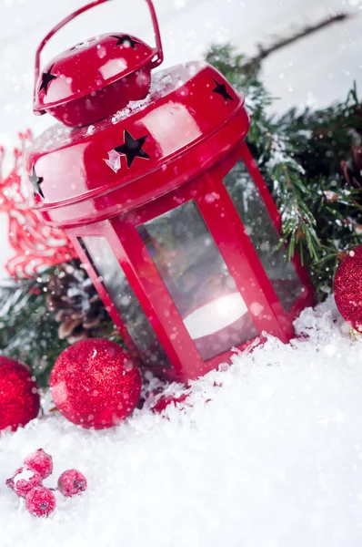 Christmas kırmızı fener