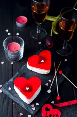 Sevgililer günü doğum günü pastası