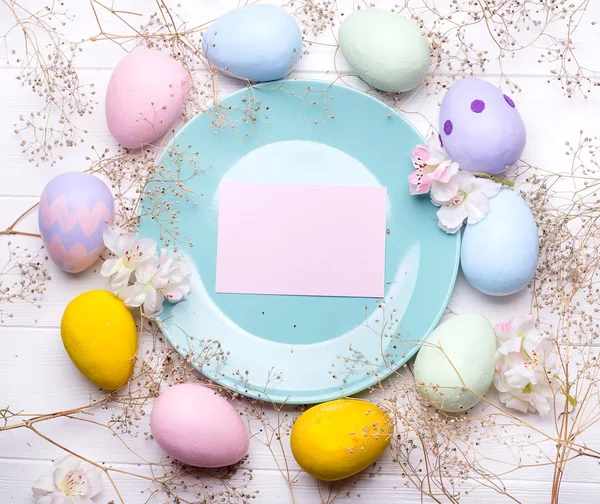 Huevos de Pascua de color pastel —  Fotos de Stock