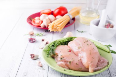 makarna için malzemeler