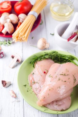 makarna için malzemeler