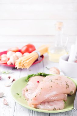 makarna için malzemeler