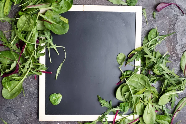 Salatblätter gemischt — Stockfoto