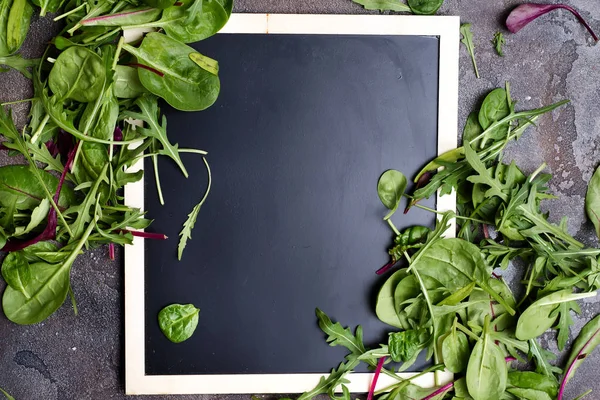 Salatblätter gemischt — Stockfoto