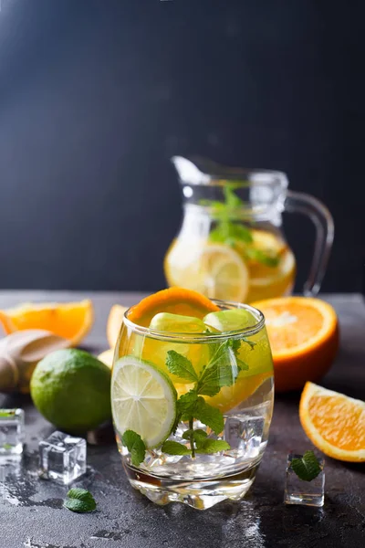 Citrus lemonade with mint — Stock Photo, Image