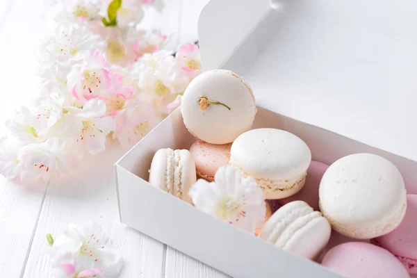 Macarons pastel français — Photo