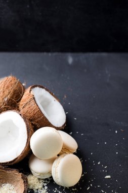 taze hindistan cevizi macaroons