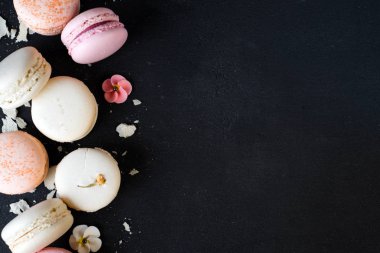 Sınır pastel macaroons
