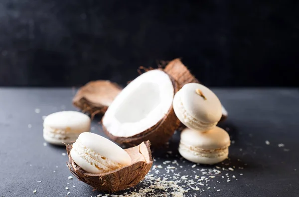 Свежий кокосовый макарон — стоковое фото