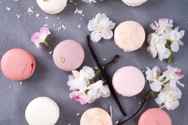 Tatlı pastel macaroons