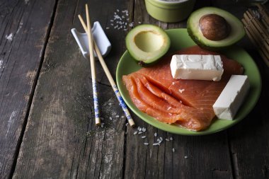 suşi için malzemeler