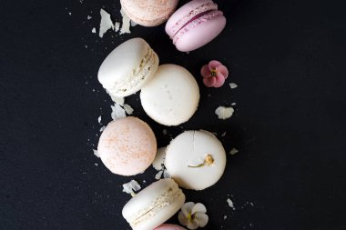 Çeşitli Pastel macaroons