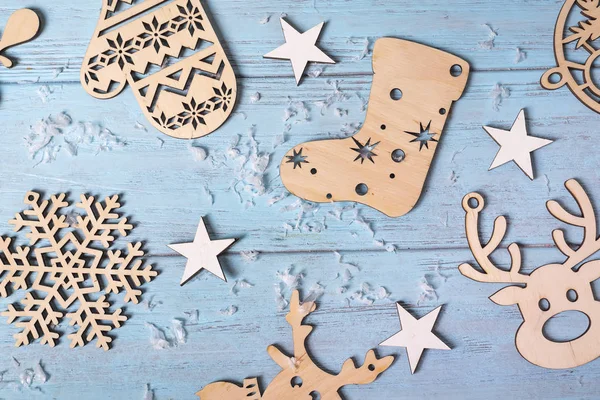 Noel oyuncaklar asılı ahşap