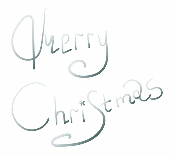 Frohe Weihnachten Text kalligrafische Schrift Design-Karte Vorlage. — Stockfoto