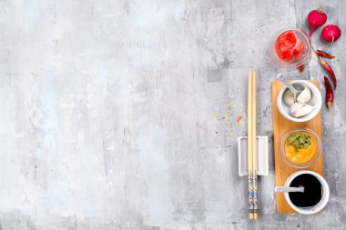 En ünlü Kore geleneksel yemekleri Kimchi malzemeler.