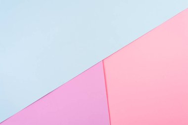 Soyut geometrik kağıt arka plan. Mavi pembe trend renkleri.