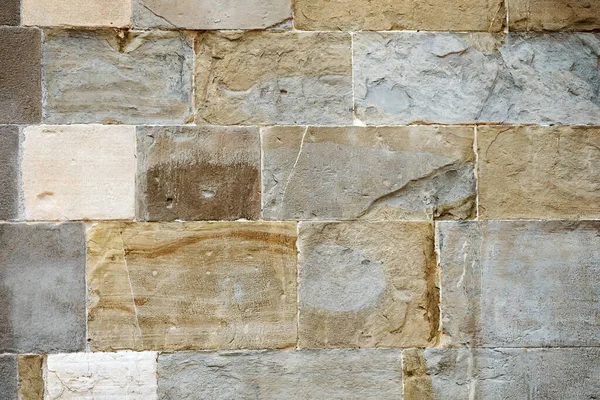 Grunge dirty old brick stone wall exterior on ancient temple architecture — Stock Photo, Image