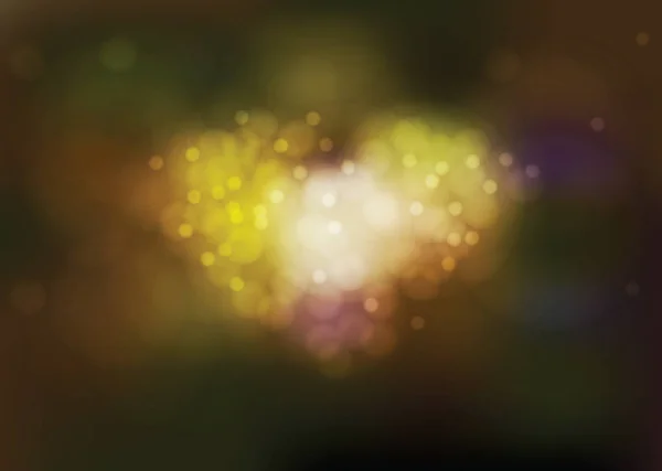 Lumière de l'amour avec forme de coeur Bouquet sur les thèmes Valentine — Image vectorielle