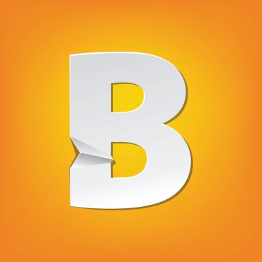 B büyük harf kat İngilizce alfabe yeni tasarım