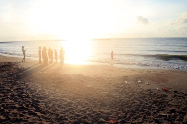 Deniz manzarası arka plan için odak sızmaz