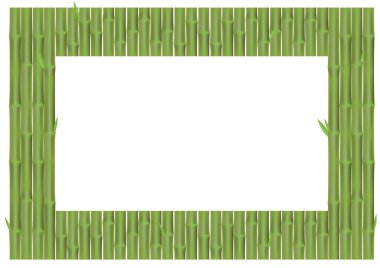 Bambu dalları parçacık çerçevesinden