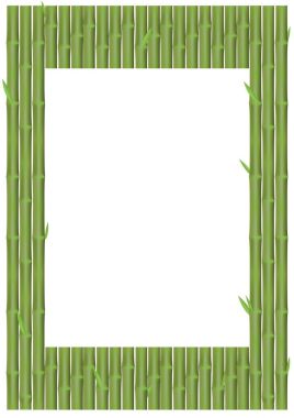 Bambu dalları Dikey konumu çerçevesinde