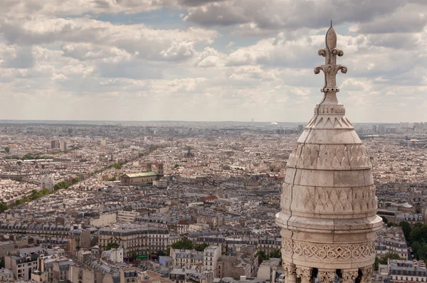 Vista de Paris do Sagrado Coeur — Fotografia de Stock