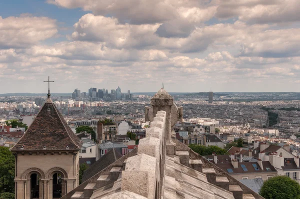 Uitzicht over Parijs vanaf de sacre-coeur — Stockfoto