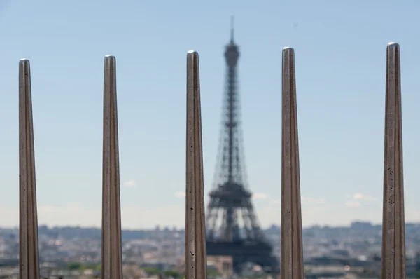 Výhled na Paříž z vrcholu Arc de Triomphe — Stock fotografie