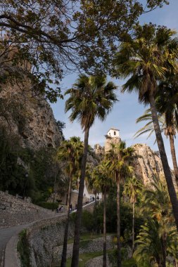Alicante, İspanya ilinin Guadalest köyde ayrıntılarını
