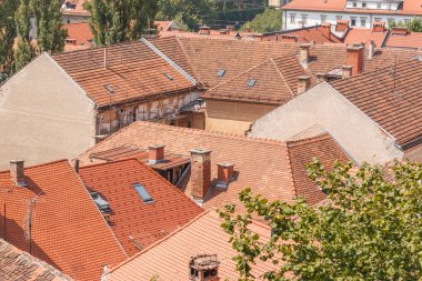 Genel cityscape görünümü çeşitli evleriyle