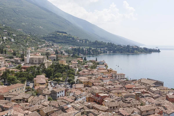 Italian coast city with colourful roofs — Stock Photo, Image