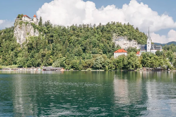 Landscape of lake Bled, Slovenia — Stock Photo, Image
