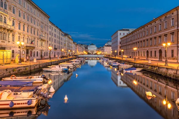 The Grand Canal in Trieste Italy — Stock Photo, Image