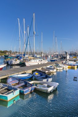 Lymington Quay Hampshire İngiltere'de