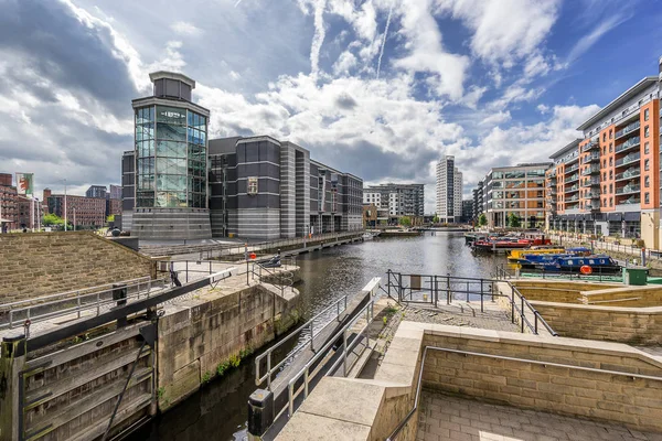 Leeds Dock i Leeds – stockfoto