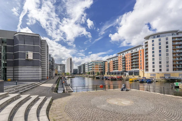 Leeds Dock i staden Leeds — Stockfoto