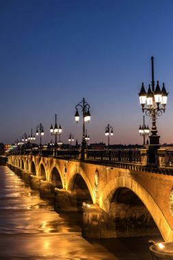 Pont de Pierre in Bordeaux clipart