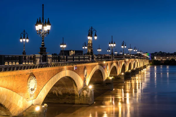 Pont de Pierre w Bordeaux — Zdjęcie stockowe