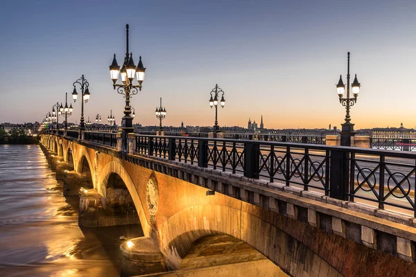 Pont de Pierre για: Μπορντό — Φωτογραφία Αρχείου