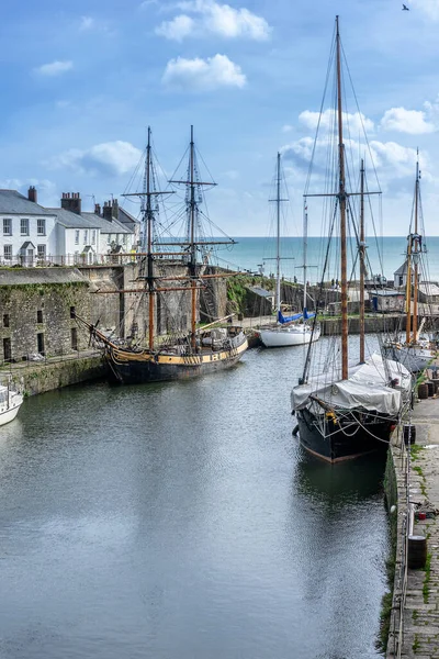 Puerto Charlestown Cornwall Suroeste Inglaterra — Foto de Stock