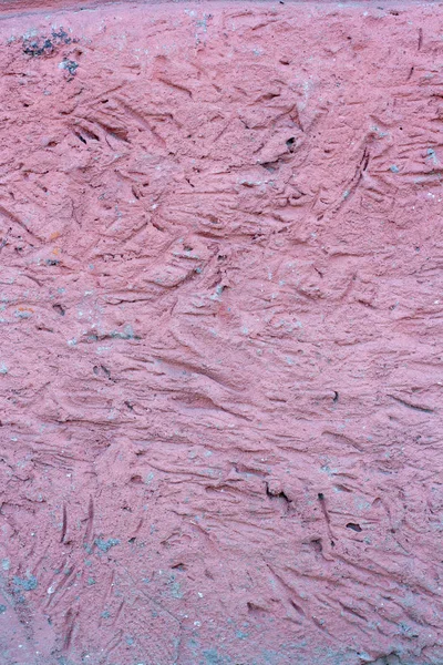Ροζ Υφή Πέτρινου Τοίχου Από Κονίαμα Εσοχές Χαοτικό Σχέδιο — Φωτογραφία Αρχείου