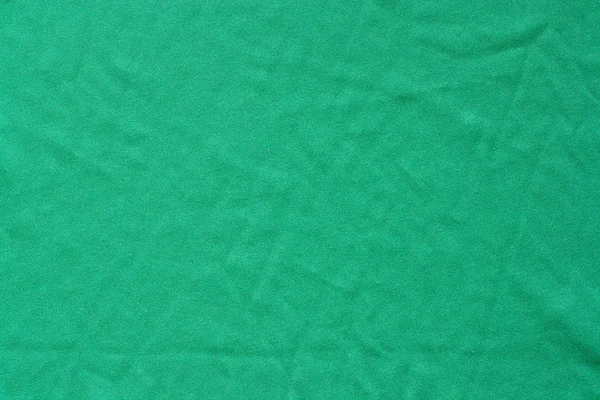 Green Fabric Texture Fabric Wrinkled Surface Uneven — Stock Photo, Image