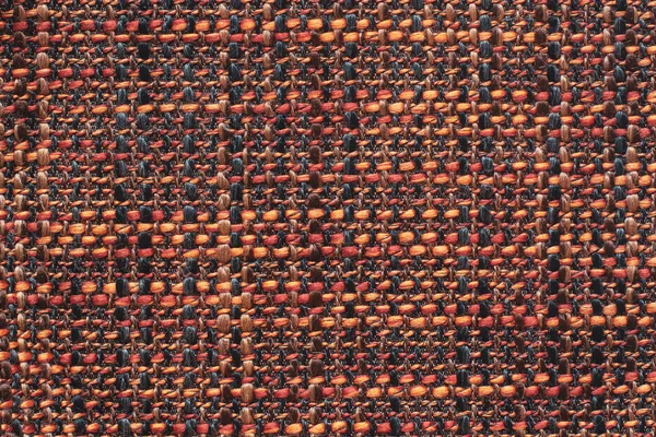 Texture Fabric Checkered Fabric Fleecy Threads Red Black Orange Copy — Stock Photo, Image