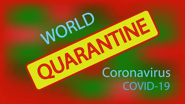 Quarentena Mundial Devido Coronavirus Covid Todas Fronteiras Estão Quarentena Horizontal — Fotografia de Stock