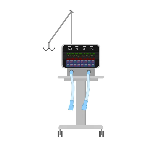 인공적으로 환기시키는 Cpap 입니다 이동식 무호흡 고립된 Eps10 — 스톡 벡터