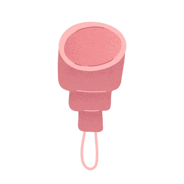 Coupe menstruelle en silicone. Icône d'illustration vectorielle, illustration isolée, produit d'hygiène réutilisable pour les périodes féminines — Image vectorielle