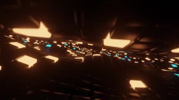 Cubes lumineux abstraits. Boucle infinie .